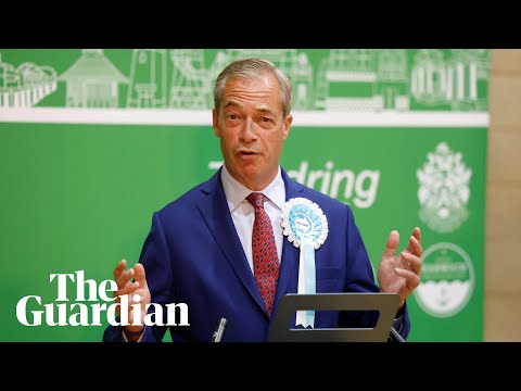 ‘This is going to stun all of you’: Nigel Farage elected MP for Clacton