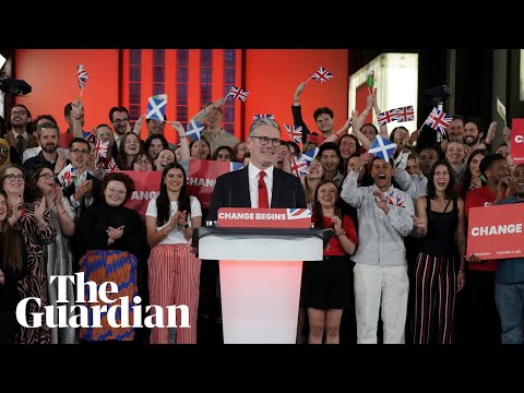 ‘We did it!’ declares Starmer after Labour wins landslide UK general election