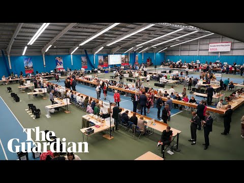 2024 UK general election: votes counted as exit poll suggest Labour landslide – watch live