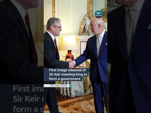 First image released of Sir Keir meeting King to form a government #itvnews