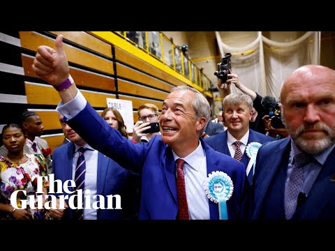 Nigel Farage speaks after being elected MP for Clacton – watch live