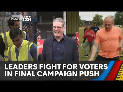 Parties push for votes in final week of UK election campaign