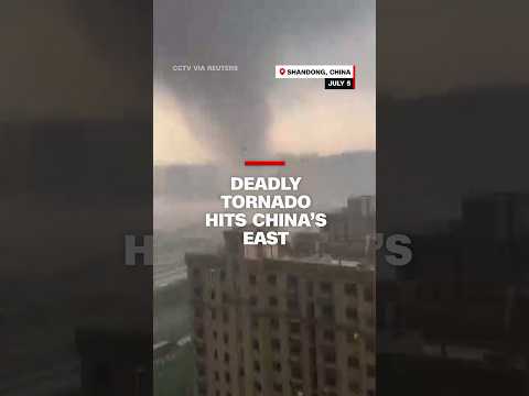 Deadly tornado rips through China’s east