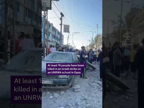 16 killed in Israeli strike on Gaza school