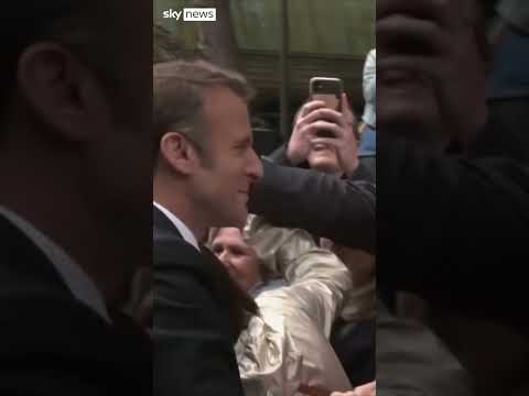Macron votes in French elections