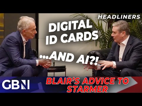 Ex-PM Blair talks advises Starmer on DIGITAL ID cards to solve migration