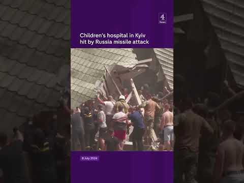 Children’s hospital in Kyiv hit by Russia missile attack
