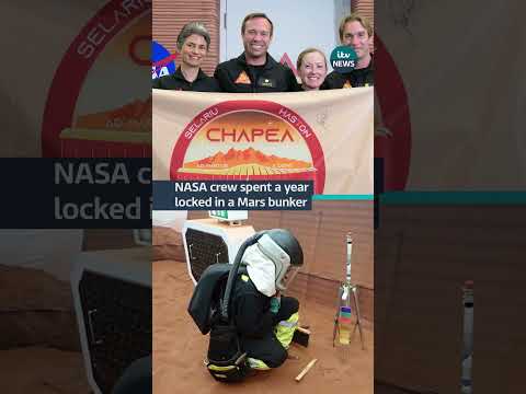 The crew of NASA’s first simulated Mars environment have emerged  #itvnews #nasa #space #mars