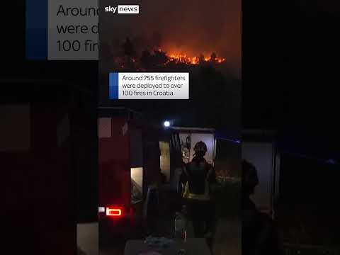 Firefighters tackle over 100 fires in Croatia