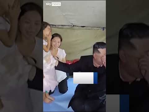 Kim Jong Un visits flood victims and says they’ll be brought to capital for better care