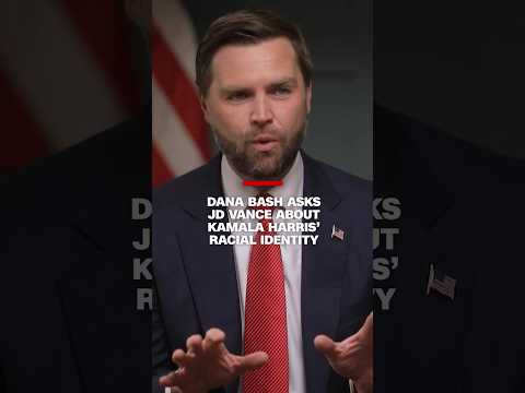 Dana Bash asks JD Vance about Kamala Harris’ racial identity