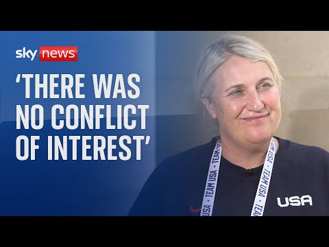 Team USA women’s football coach Emma Hayes talks about winning gold after leaving Chelsea