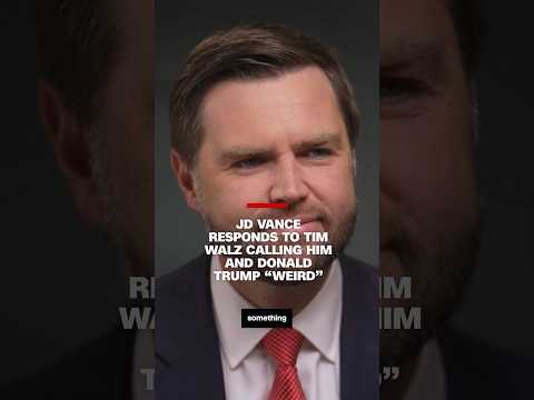JD Vance responds to Tim Walz calling him and Donald Trump “weird” #cnn #news
