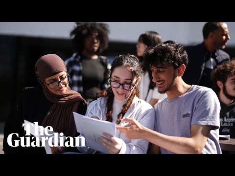 ‘I did good’: students react to A-level and BTec results in England