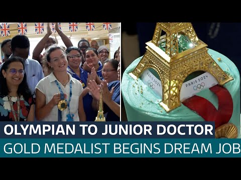 From Olympic rower to doctor: The gold medalist starting her dream job | ITV News