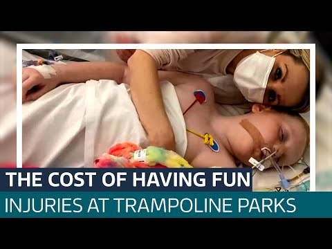 ‘I screamed in agony’: The shocking injuries sustained at trampoline parks | ITV News