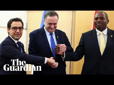 UK foreign secretary David Lammy and French counterpart give statement in Jerusalem – watch live
