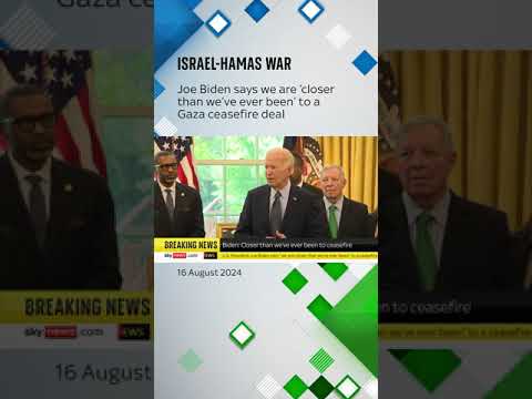 President Joe Biden has said we are ‘closer than we’ve ever been’ to a Gaza ceasefire deal.