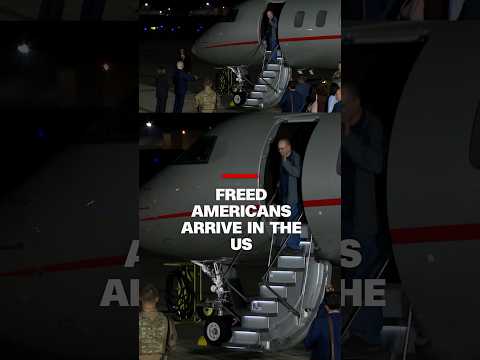 See freed Americans step on US soil for the first time
