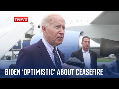 Joe Biden ‘optimistic’ about Middle East ceasefire deal as Israeli strikes continue