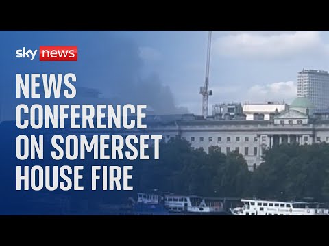Watch live: Fire brigade update on the Somerset House Fire