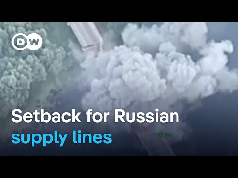 Russia claims US-made rockets used to strike bridge in Kursk | DW News
