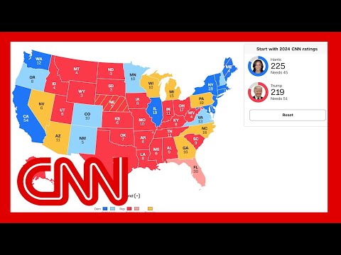 CNN’s Road to 270 shows Trump’s advantage over Biden has evaporated with Harris at top of the ticket
