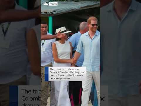 Colombia: Prince Harry and Meghan take part in drums workshop in Cartagena