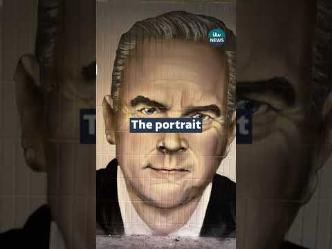 A mural of Huw Edwards has been removed from his home village in Wales