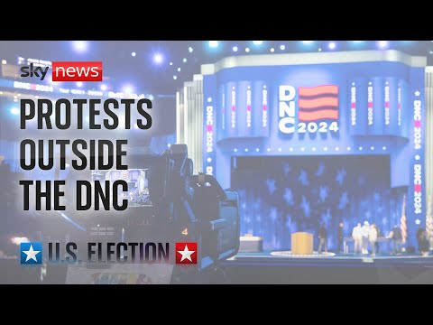 Watch live: Protests outside the Democratic National Convention in Chicago
