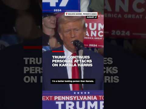 Trump continues personal attacks on Kamala Harris