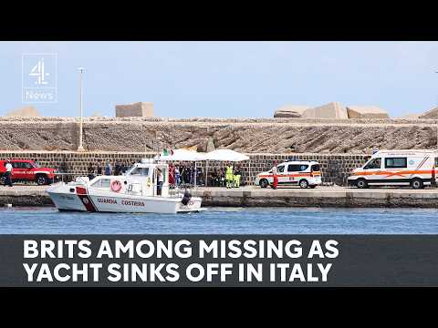 British tech tycoon among missing after luxury yacht capsizes off Sicily