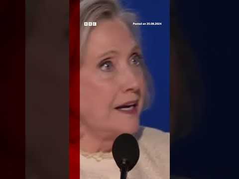 Hillary Clinton tells crowd ‘I wish my mother and Kamala’s mother could see us now’ #DNC #BBCNews