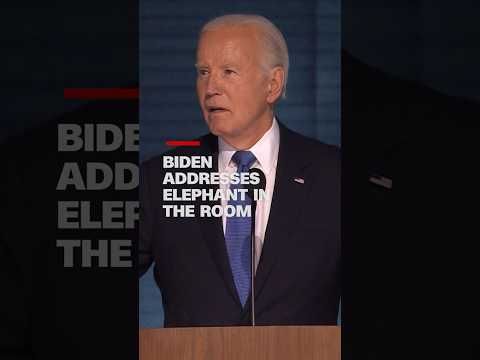 Biden addresses the elephant in the room
