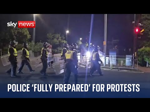 Police say they are ‘fully prepared’ to deal with protests