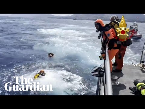 Sicily: divers launch fresh search for six missing after yacht capsized