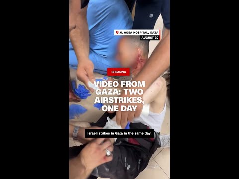Video shows rescuers across Gaza respond after deadly strikes