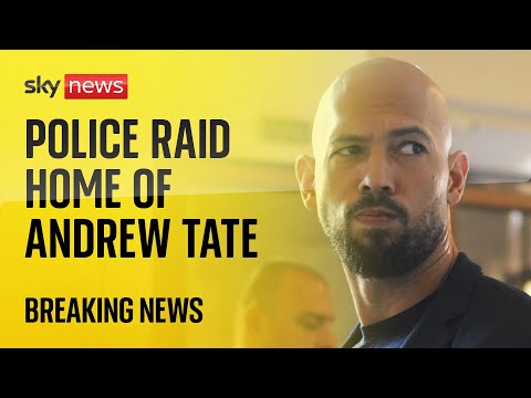 Andrew Tate: Police raid linked to alleged trafficking of minors