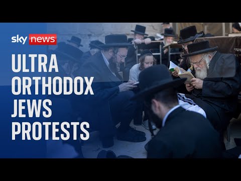 Watch live: Ultra-orthodox Jews protest in Jerusalem