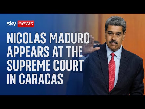 Watch live: Venezuela’s President Nicolas Maduro appears at Supreme Court in Caracas