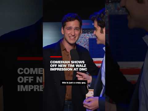 Comedian shows off new Tim Walz impression at DNC