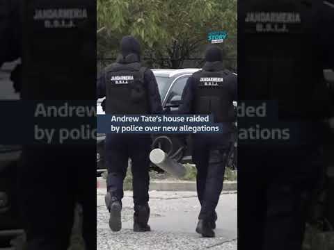 Andrew Tate’s house raided by police over new allegations | ITV News #itvnews