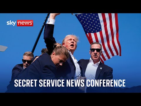 US secret service holds news conference about Donald Trump assassination attempt