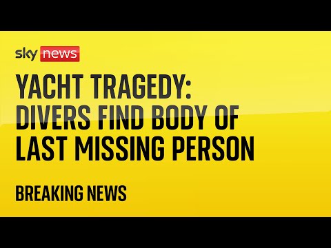Final body found by divers after superyacht sank off Sicily coast