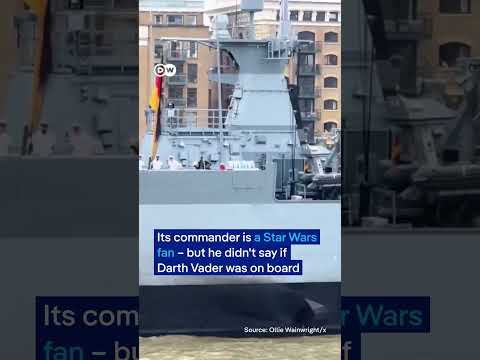 German warship blasts Imperial March in London  | DW News