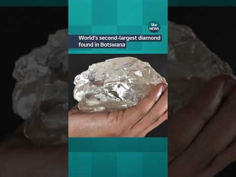 World’s second-largest diamond found in Botswana #itvnews #shorts