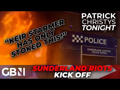 BREAKING: Police station TORCHED in Sunderland as riot police come under ‘SUSTAINED ATTACK’