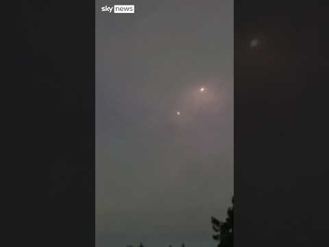 Missile interceptions seen over northern Israel