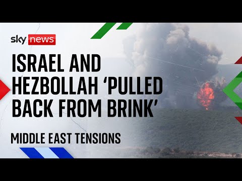 Middle East: Israel and Hezbollah ‘pulled back from brink’ after attacks