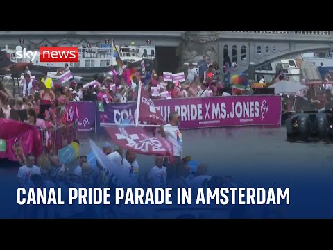 Watch live: Canal Pride Parade in Amsterdam